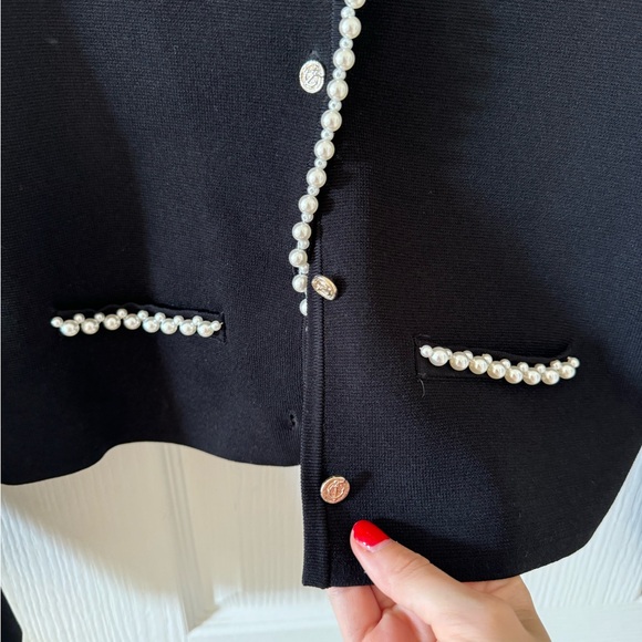 Sandro Pearl Cardigan - Size Small - Picture 2 of 4